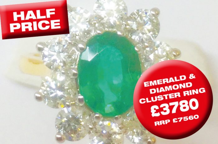 Emerald Diamond Ring Discount Offer