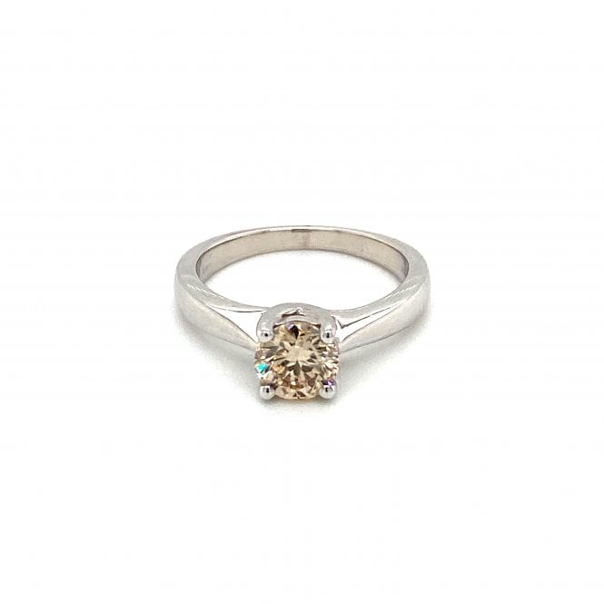 18ct White Gold Diamond Solitaire Ring 1.04ct
