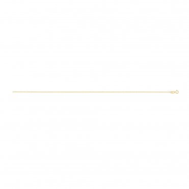18ct Y/G 0.9mm D/C Belcher Chain