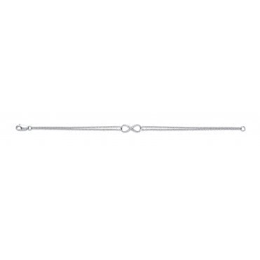 9ct White Gold 0.15ct Diamond Bracelet