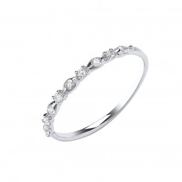 9ct White Gold 0.15ct Diamond Eternity Ring