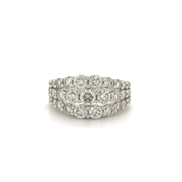 9ct White Gold 3.00ct Diamond Dress Ring