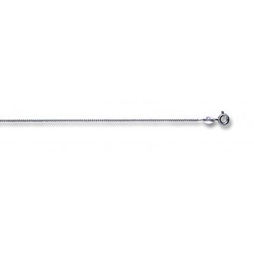 9ct White Gold Classic Curb Chain 1mm 20