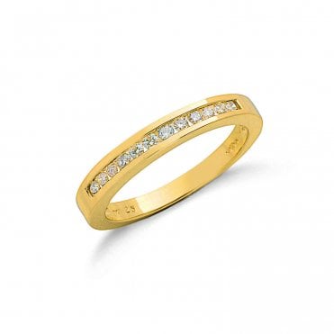 9ct Y/G 0.25ct Diamond Eternity Ring