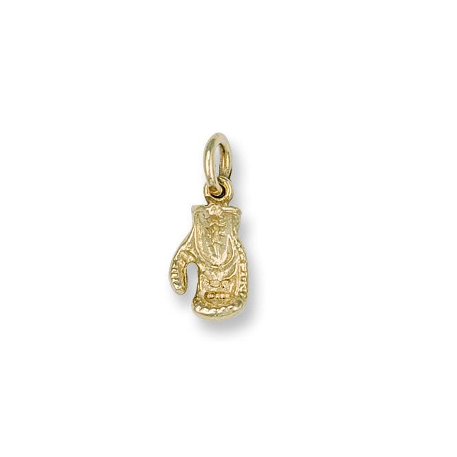 9ct Yellow Gold 22mm Solid Single Boxing Glove Pendant - 2g