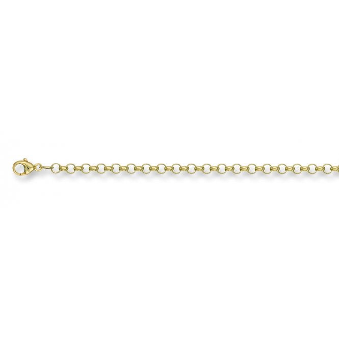 9ct Yellow Gold 3mm Round Belcher Chain - 28"