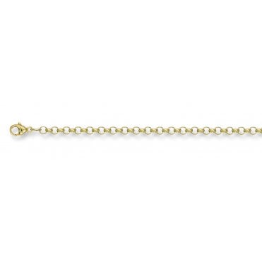 9ct Yellow Gold 3mm Round Belcher Chain - 30