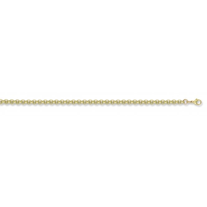 9ct Yellow Gold 4mm Round Belcher Chain - 30"