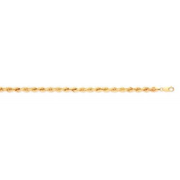 9ct Yellow Gold 6mm Rope Chain - 34