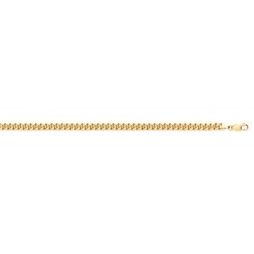 9ct Yellow Gold 7mm Hollow Domed Curb Chain - 24