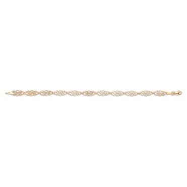 9ct Yellow Gold Celtic Link Bracelet - 7