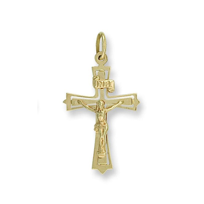 9ct Yellow Gold Crucifix Pendant