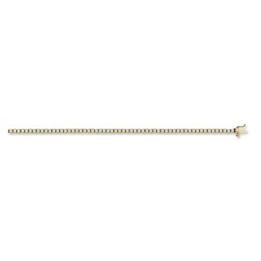 9ct Yellow Gold Cubic Zirconia Tennis Bracelet - 7