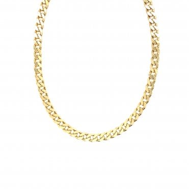 9ct Yellow Gold Curb Chain - 20
