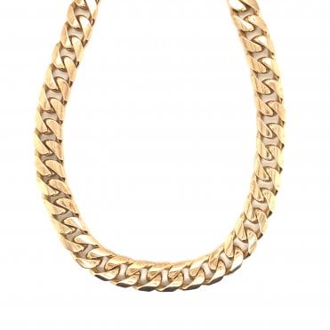 9ct Yellow Gold Curb Chain - 24