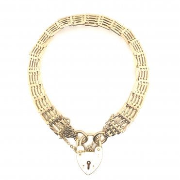 9ct Yellow Gold Gate Bracelet