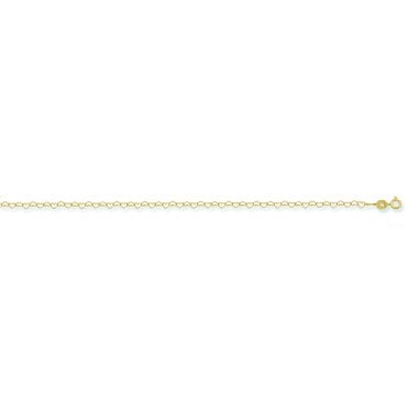 9ct Yellow Gold Heart Link Anklet