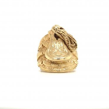 9ct Yellow Gold Mens Classic Saddle Ring
