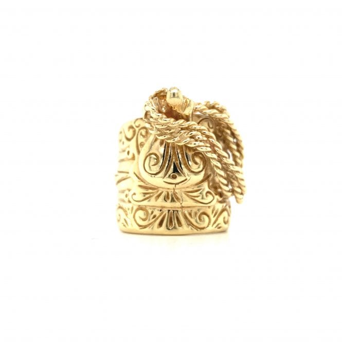 9ct Yellow Gold Mens Traditional Saddle Ring