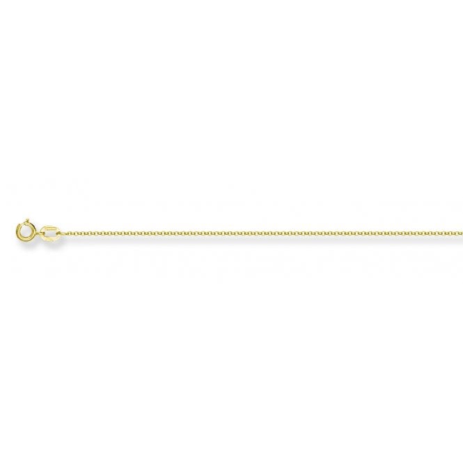 9ct Yellow Gold Micro Belcher Chain 1mm 18"
