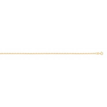 9ct Yellow Gold Open Diamond Cut Belcher Chain 1.5mm 16