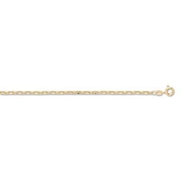 9ct Yellow Gold Oval Belcher Chain 3mm 24