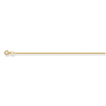 9ct Yellow Gold Singapore Chain 1mm 18