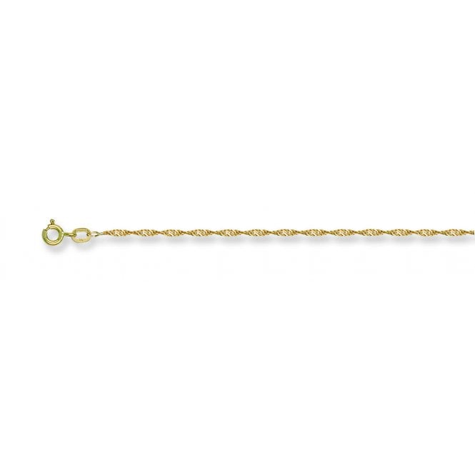 9ct Yellow Gold Singapore Chain 1.6mm 20"
