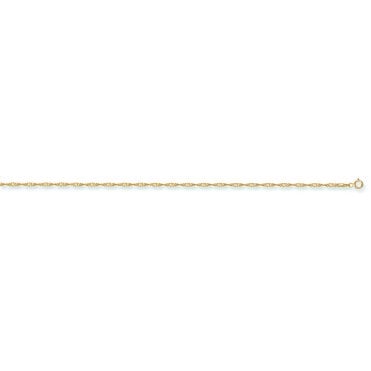 9ct Yellow Gold Singapore Link Anklet