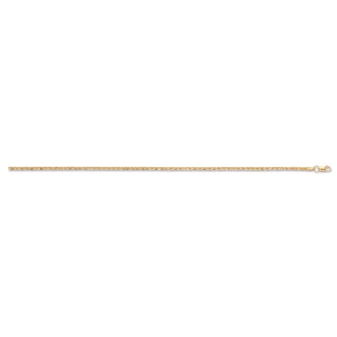 9ct Yellow Gold Spiga Chain 2mm 20"