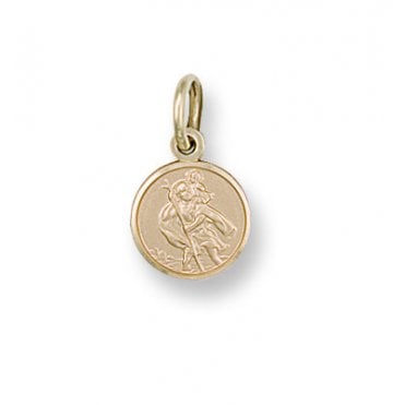 9ct Yellow Gold St Christopher Pendant