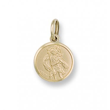 9ct Yellow Gold St Christopher Pendant