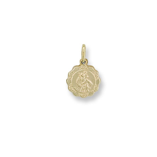 9ct Yellow Gold St Christopher Pendant