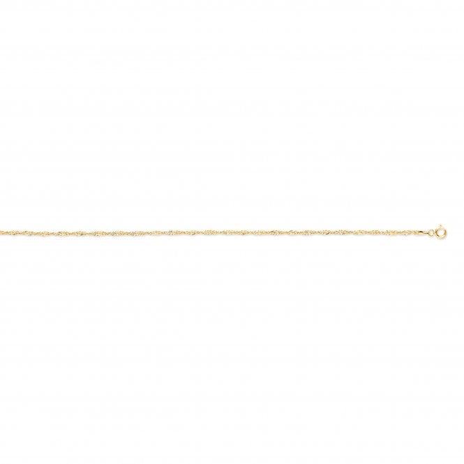 9ct Yellow Gold Twist Chain 1.9mm 20"