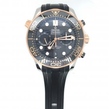 Seamaster Diver 300M - Bi Metal Black Chronograph Watch - 210.22.44.51.01.001 - 2022