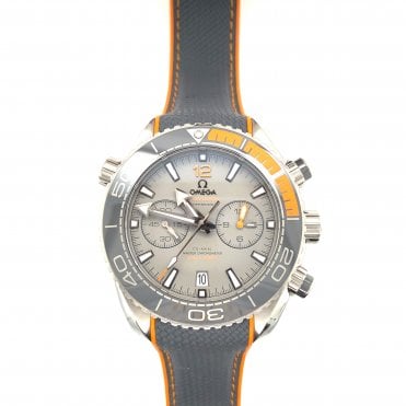 Omega Seamaster Planet Ocean 600M - Chronometer Chronograph Orange & Grey Rubber Strap Watch - 2019