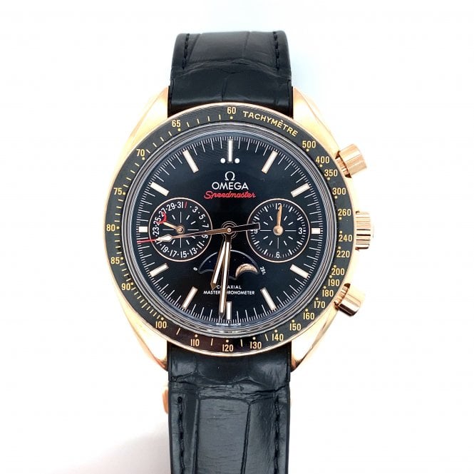 Omega Speedmaster Moonwatch Moonphase - 18ct Rose Gold & Ceramic - 304.63.44.52.01.001 - 2020