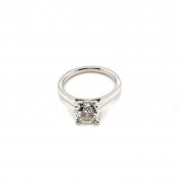Platinum Brilliant Cut Lab Grown Diamond Solitaire Ring 2.05ct