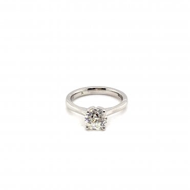 Platinum Diamond Solitaire Ring