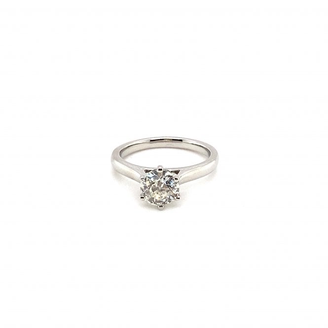 Platinum Diamond Solitaire Ring