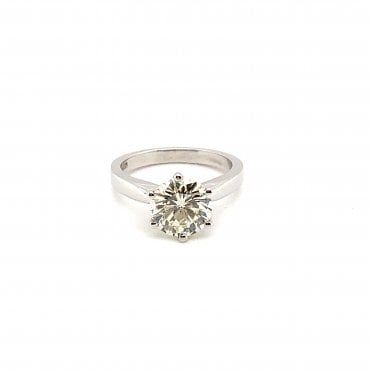Platinum Diamond Solitaire Ring