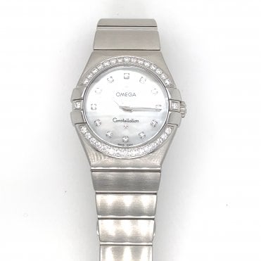 Pre Owned Ladies Omega Constellation - MOP Diamond Dial - 2011