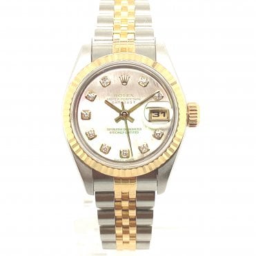 Pre-Owned Rolex Datejust Lady - MOP Diamond Dial Ladies Watch - 79173 - 2002