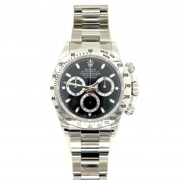 Pre-owned Rolex Daytona - Black Cosmograph Dial Mens Watch - 116520 - 2012