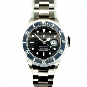 Pre-owned Rolex Submariner - Black Date Mens Watch - 16610 - 2000