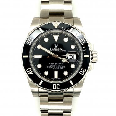 Pre-owned Rolex Submariner - Black Date Mens Watch - 16613LN - 2008/09