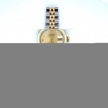Pre-Owned Datejust Lady - Bi Metal Champagne Diamond Dial - 69173 - 1988