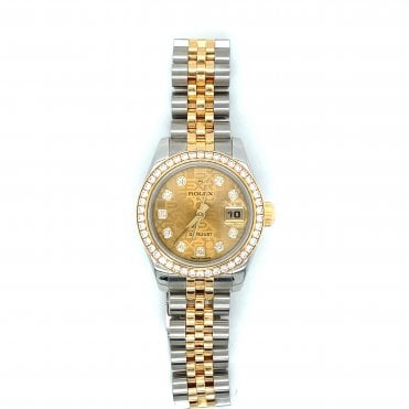 Pre-Owned Datejust Lady Bi-Metal Champagne Jubilee Diamond Dial - 179383 - 2012