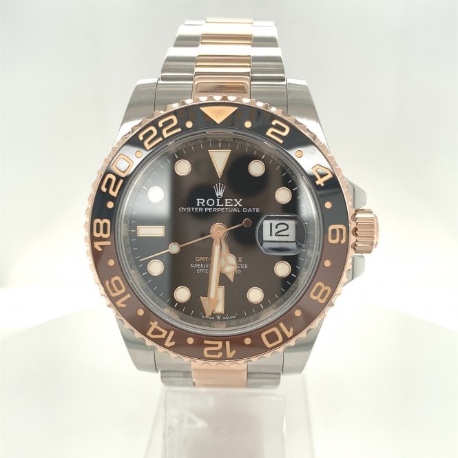 Pre-Owned Rolex Watches Pre-Owned Mens Rolex GMT Master II 'Root Beer'- Bi-Metal Watch - 126711CHNR - 2018