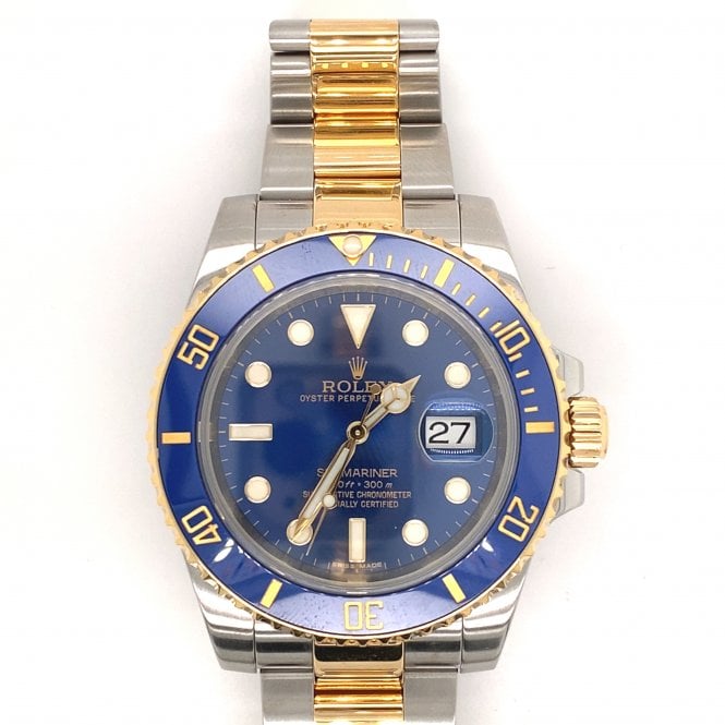 Pre-Owned Rolex Watches Pre Owned Mens Rolex Submariner - 116613LB-2014